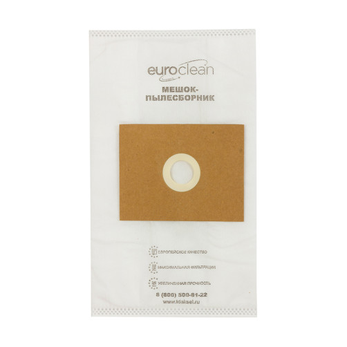 Универсальные мешки-пылесборники Euroclean для пылесоса, фланец 100х130, диаметр отверстия,EUN-01/4